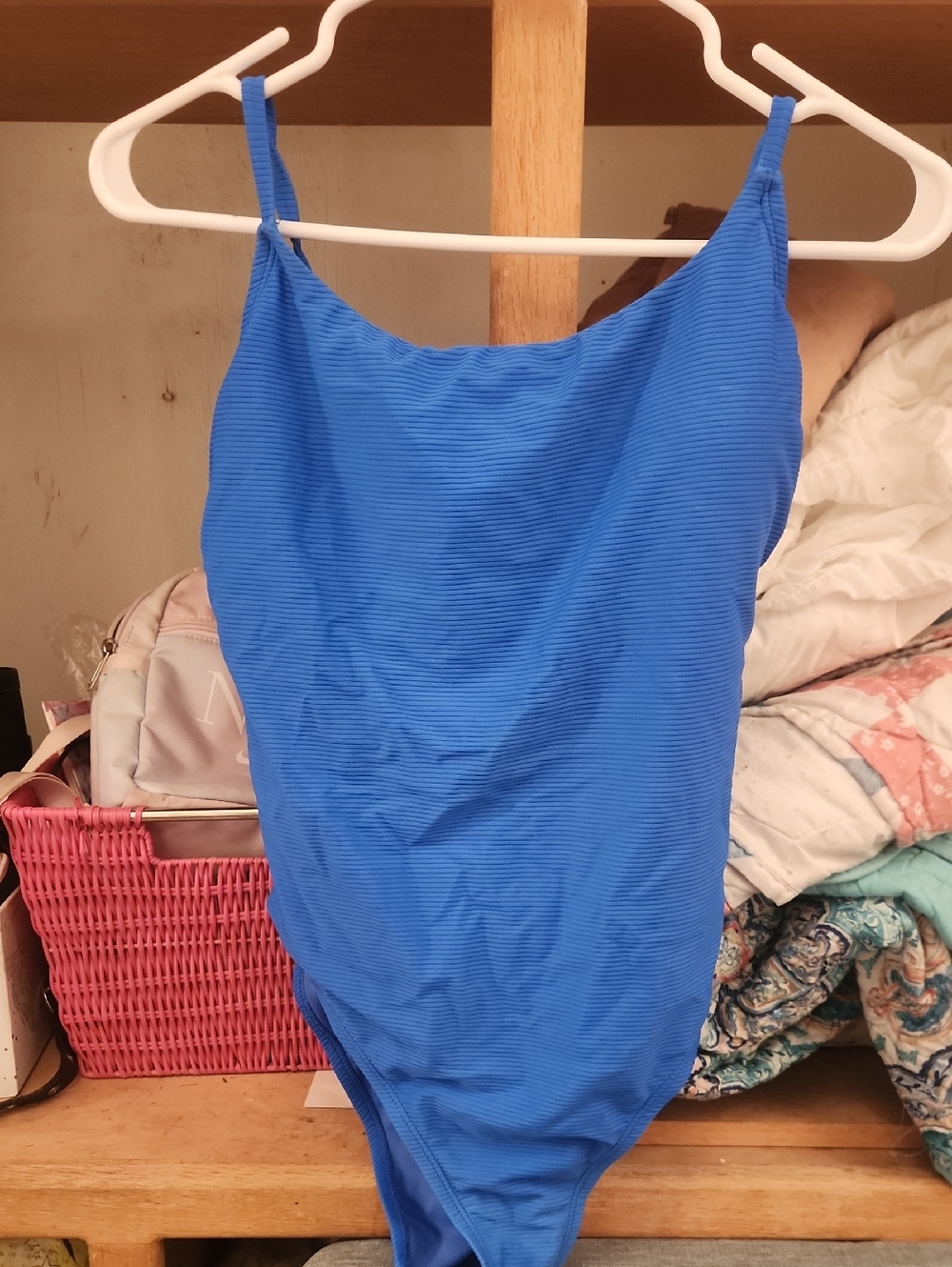 Woman's Blue One-Piece Swimsuit - Classic Solid